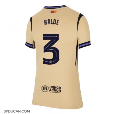 Zenski Nogometni Dres Barcelona Alejandro Balde #3 Gostujuci 2025-26 Kratak Rukav Zenski Nogometni Dres Barcelona Alejandro Balde #3 Gostujuci 2025-26 Kratak Rukav